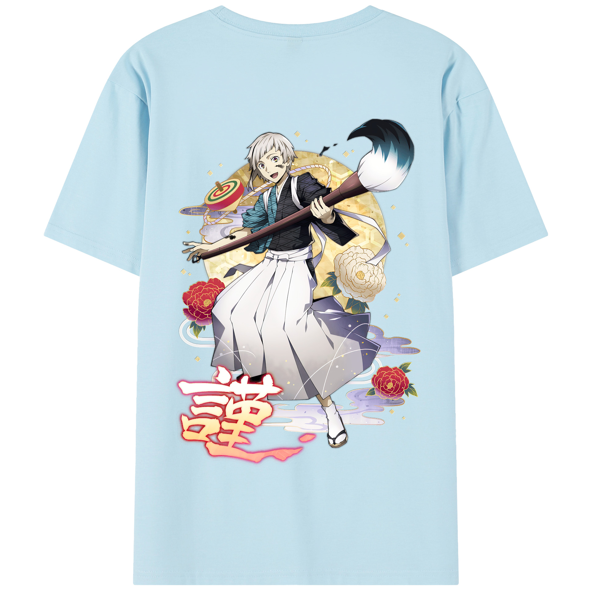 （画像用） 文豪ストレイドッグス Bungo Stray Dogs 綿100％半袖Tシャツ（背面プリント）
